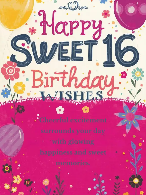 Happy Sweet 16 Birthday Wishes