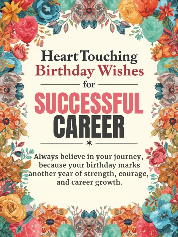 Heart Touching Birthday Wishes for Successful Career