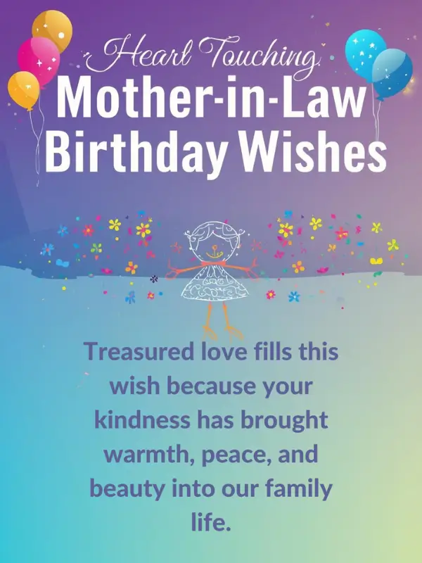 Heart Touching Mother in Law Birthday Wishes