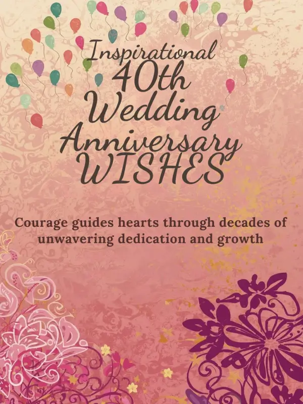 Inspirational 40th Wedding Anniversary Wishes