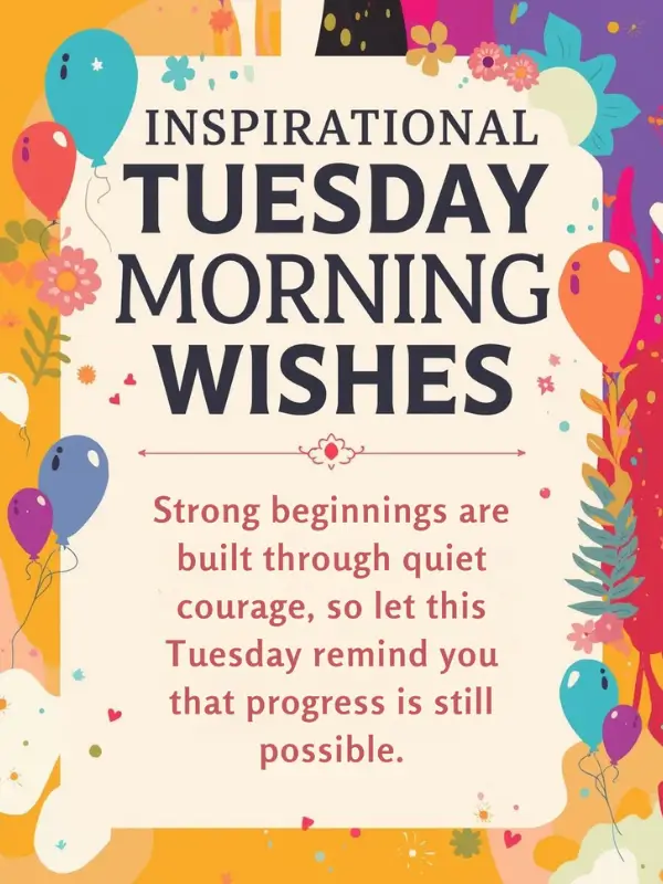 Inspirational Tuesday Morning Wishes