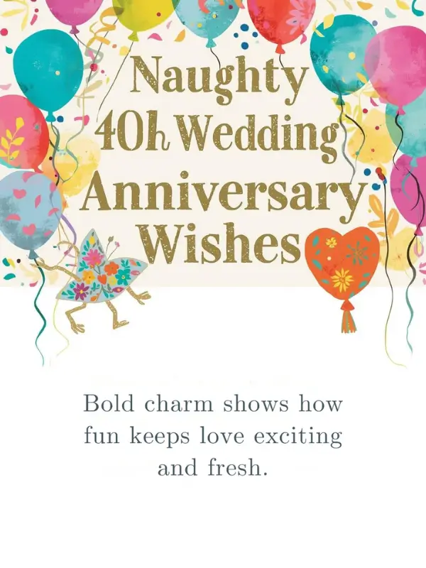 Naughty 40th Wedding Anniversary Wishes