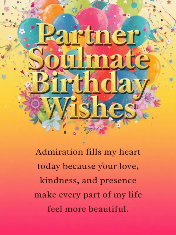 Partner Soulmate Birthday Wishes