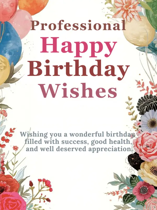 Professional Happy Birthday Wishes
