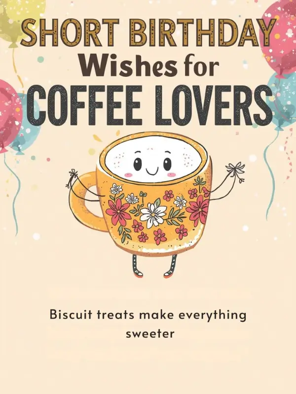Short Birthday Wishes for Coffee Lovers