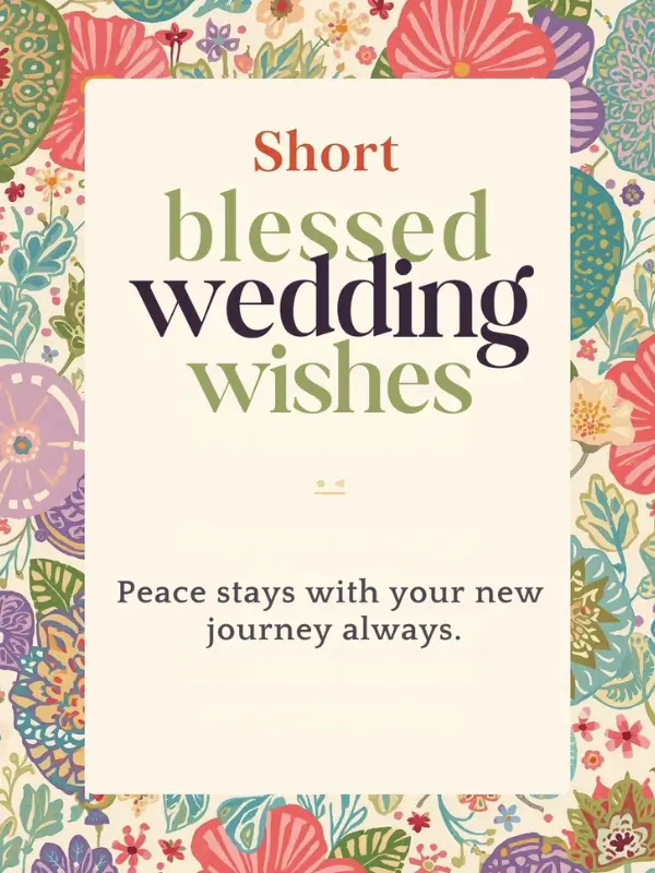 Short Blessed Wedding Wishes