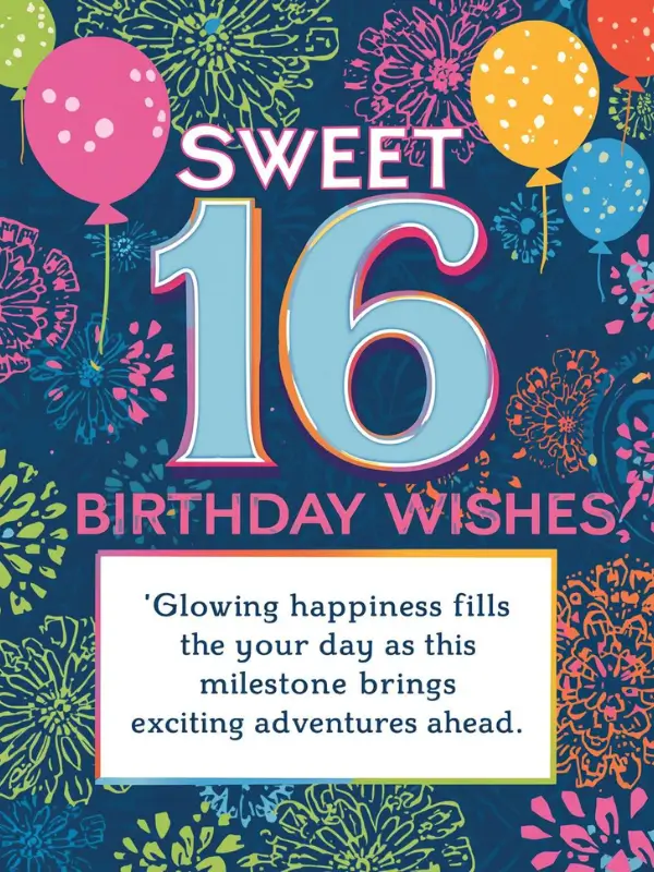 Sweet 16 Birthday Wishes