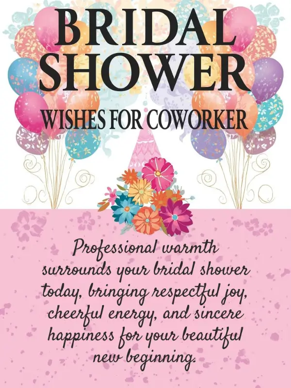 Bridal Shower Wishes for Coworker