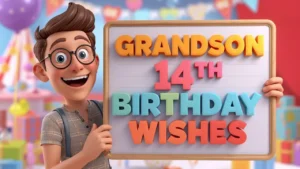 Grandson 14th Birthday Wishes