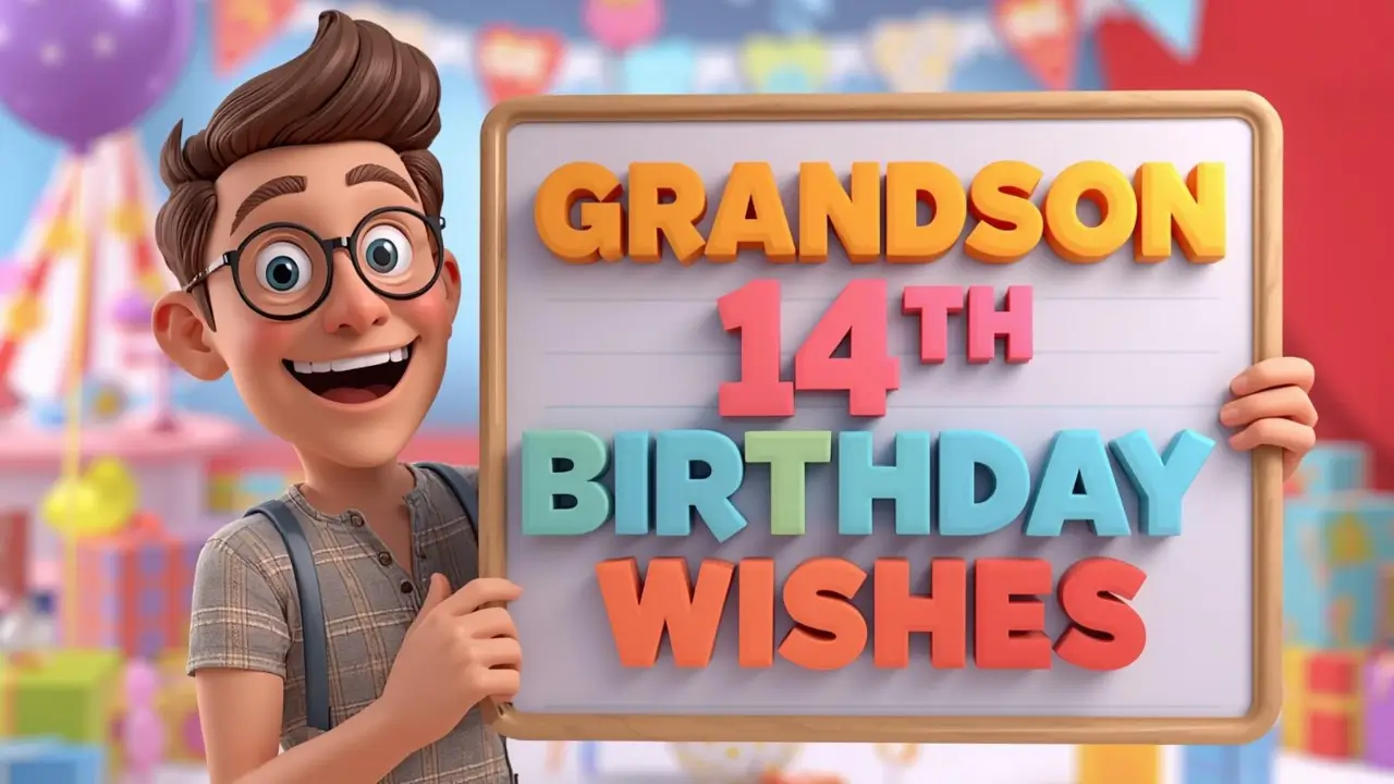 Grandson 14th Birthday Wishes