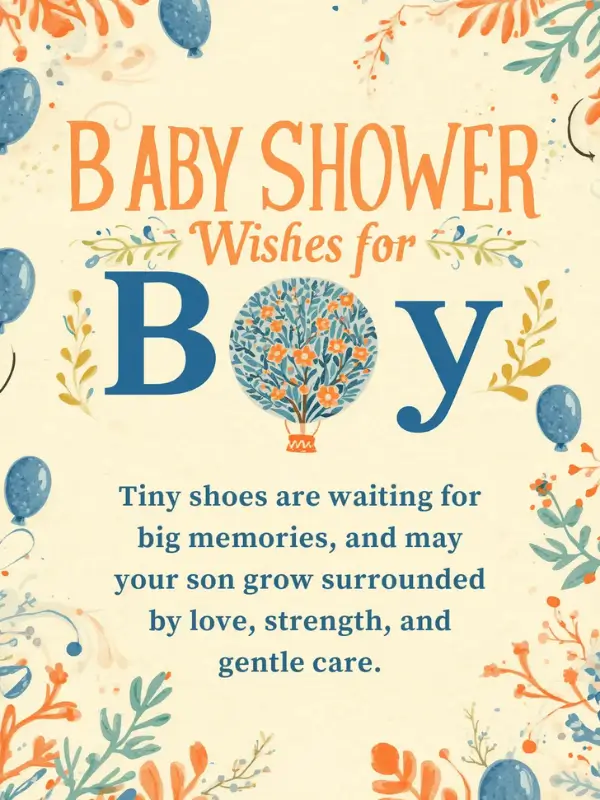 Baby Shower Wishes for Boy