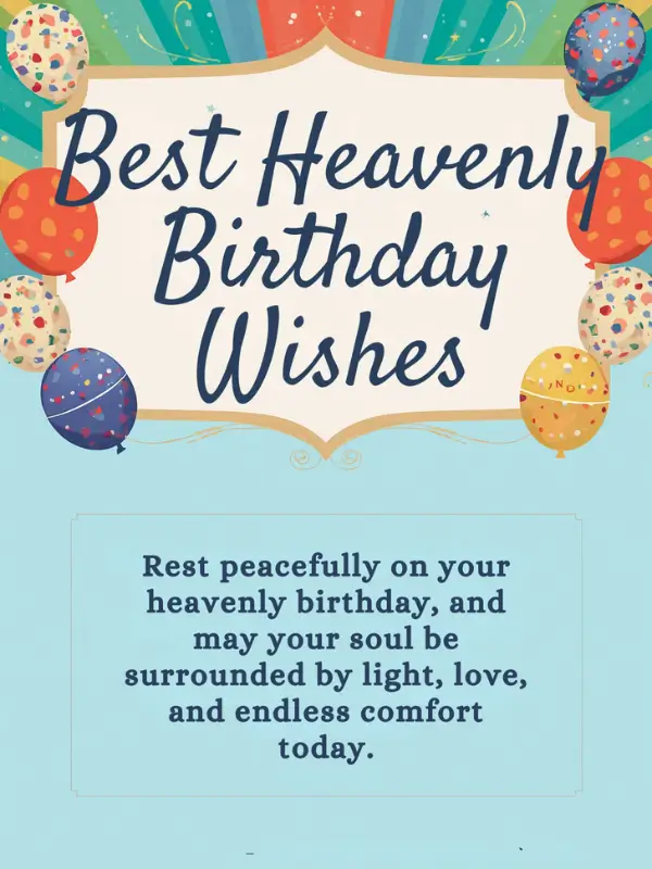 Best Heavenly Birthday Wishes
