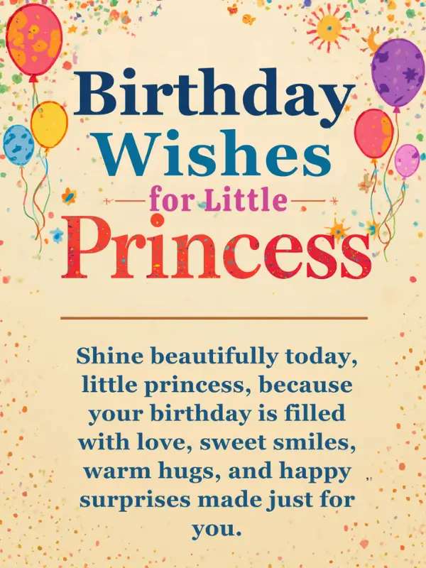 Birthday Wishes for Little Princess