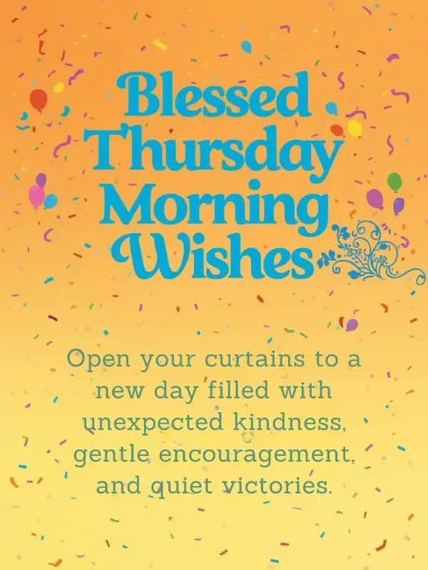 Blessed Thursday Morning Wishes