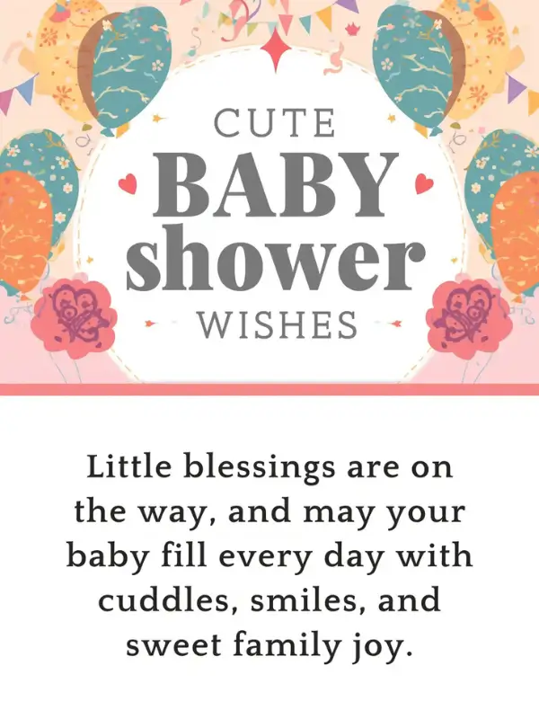 Cute Baby Shower Wishes