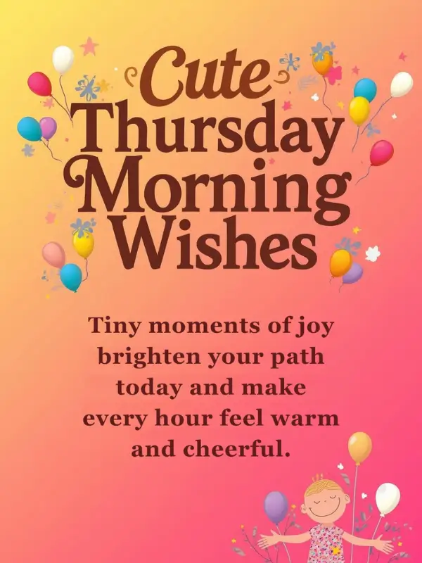 Cute Thursday Morning Wishes