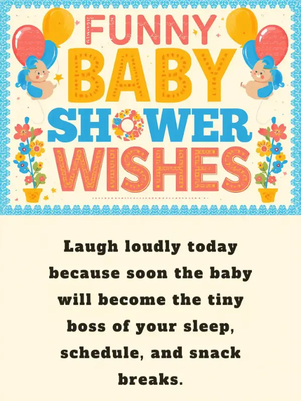 Funny Baby Shower Wishes