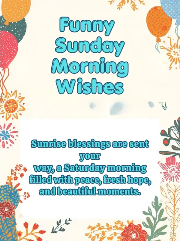 Funny Sunday Morning Wishes