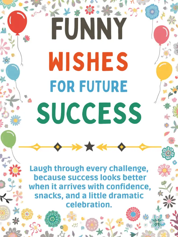 Funny Wishes for Future Success