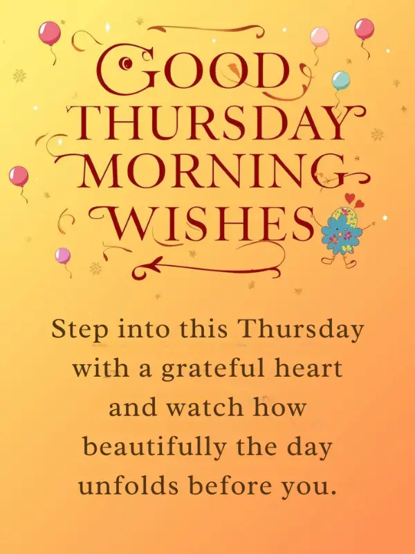 Good Thursday Morning Wishes