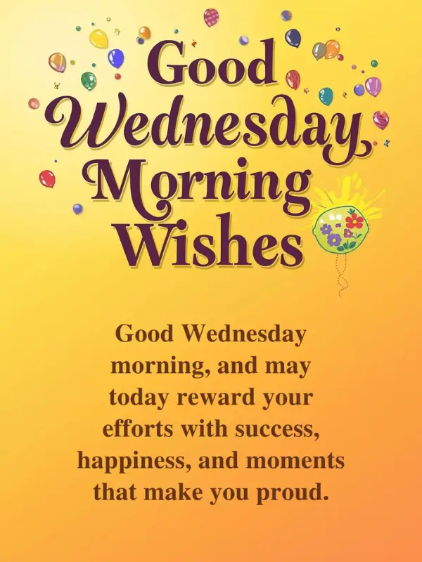 Good Wednesday Morning Wishes