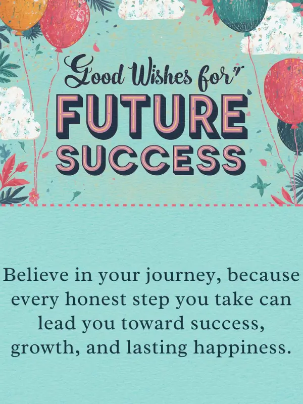 Good Wishes for Future Success