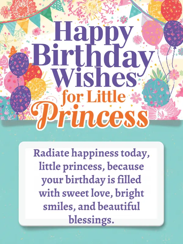 Happy Birthday Wishes for Little Princess
