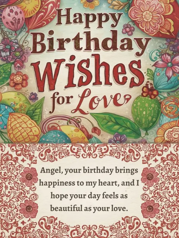 Happy Birthday Wishes for Love