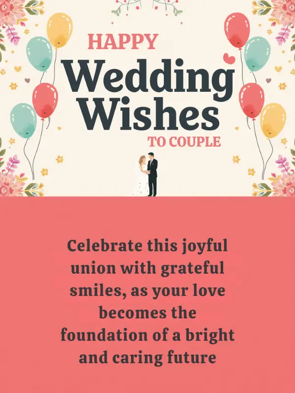 Happy Wedding Wishes to Couple