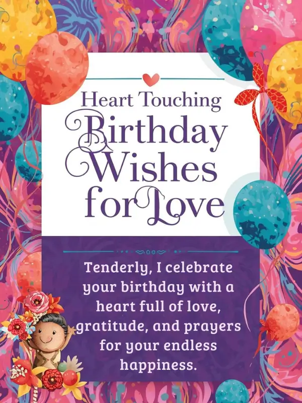 Heart Touching Birthday Wishes for Love