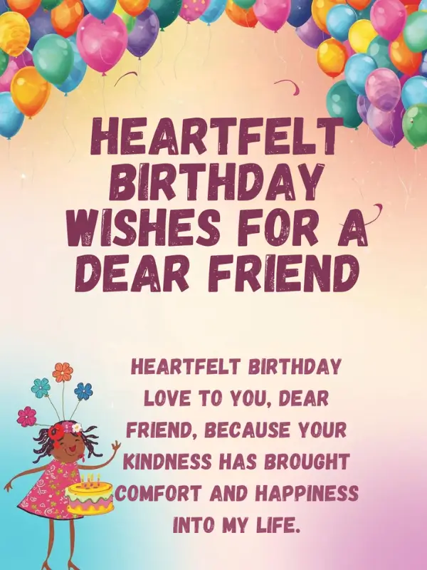 Heartfelt Birthday Wishes for a Dear Friend