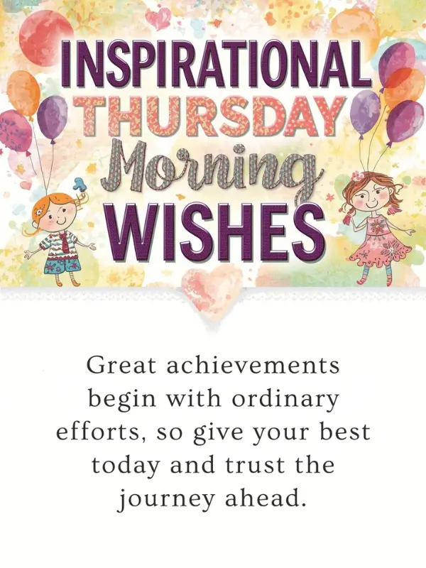 Inspirational Thursday Morning Wishes