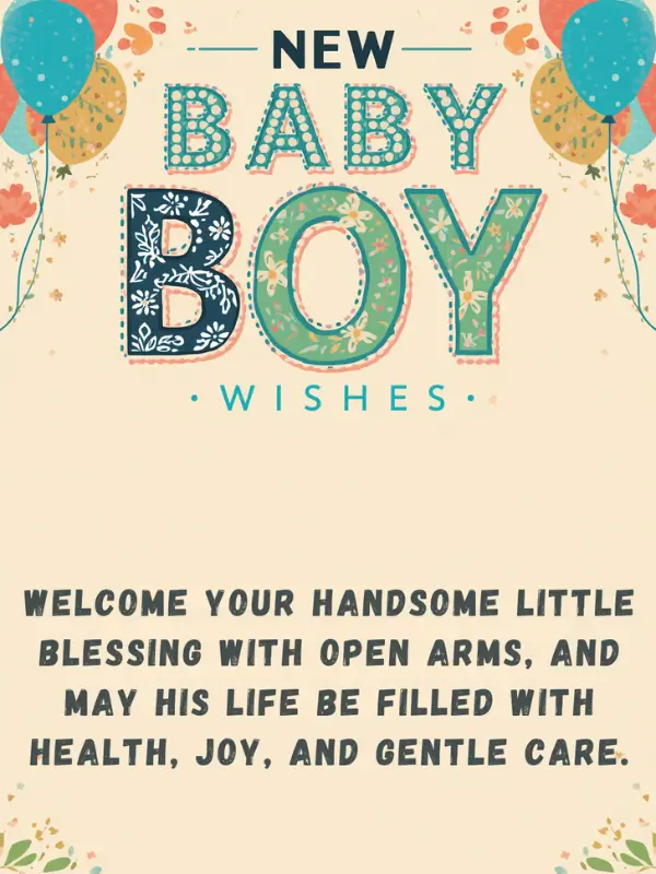 New Baby Boy Wishes