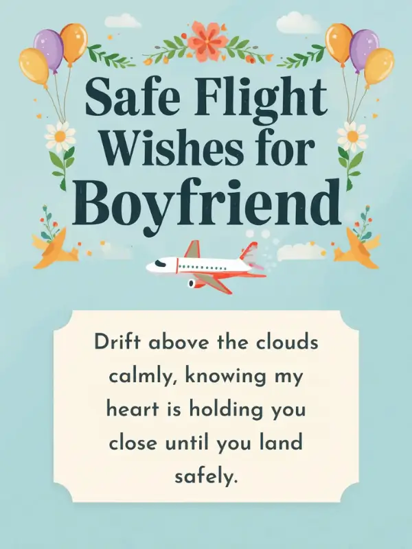Safe Flight Wishes for Boyfriend