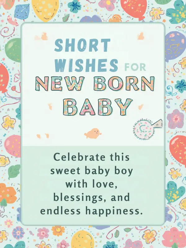 Short Wishes for New Born Baby Boy